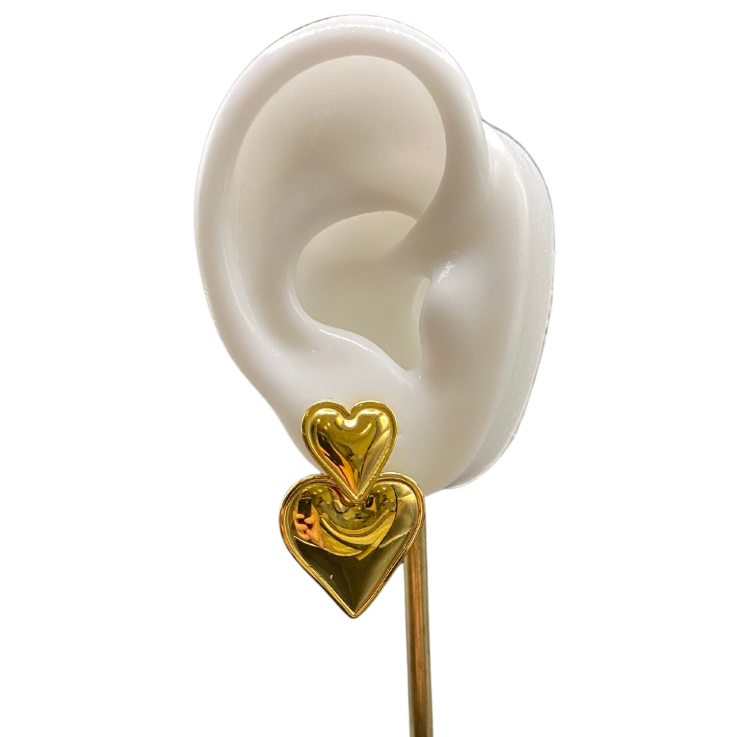 Double Heart Earrings