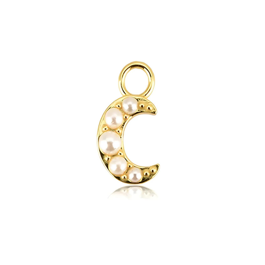 Pearl Moon Earring Charm