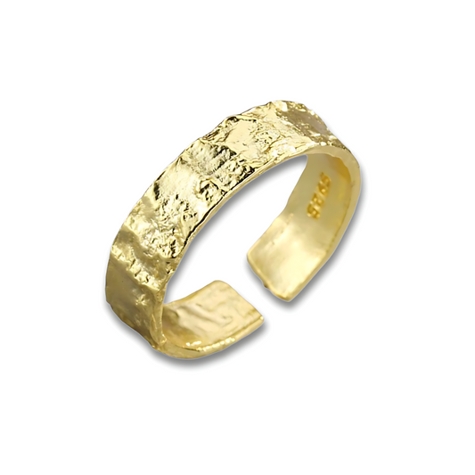 Hammered Ring - Gold