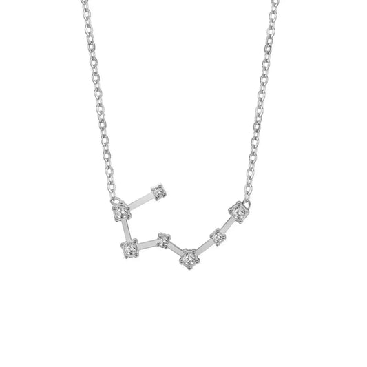 Cancer Constellation Necklace - Silver