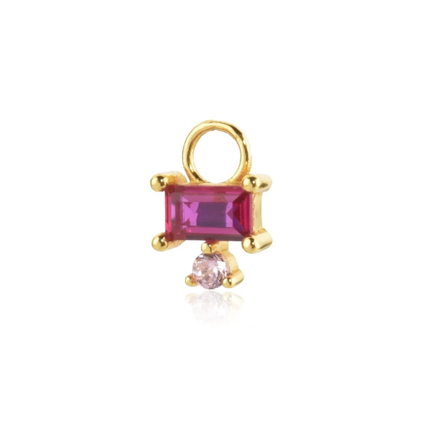 Pink Diamond Earring Charm