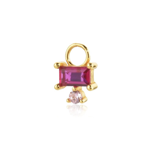 Pink Diamond Earring Charm