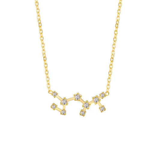 Sagittarius Constellation Necklace - Gold