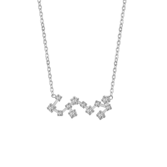 Scorpio Constellation Necklace - Silver