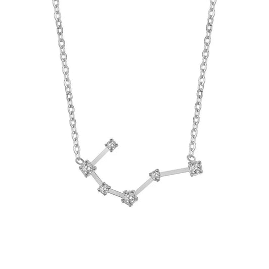 Taurus Constellation Necklace - Silver