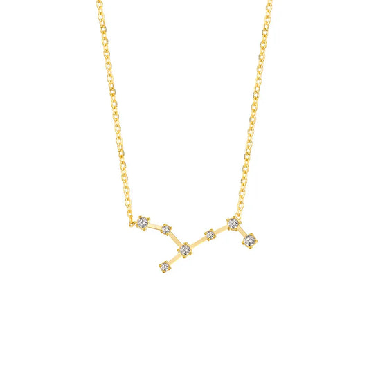 Virgo Constellation Necklace - Gold